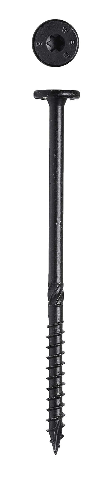 Big Timber WTX155 #15 x 5 in. Black Star Drive Wafer Head Screw 350 Pack